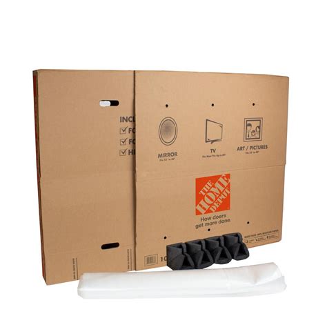 tv moving boxes home depot